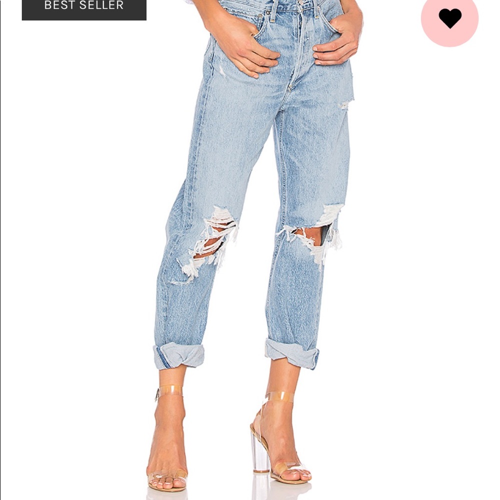 AGOLDE 90s high rise loose fit in fall out jeans